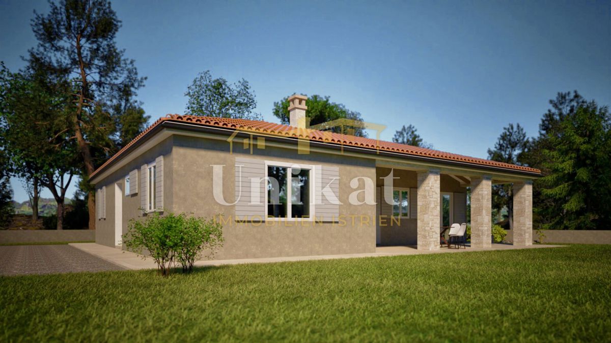 Casa al piano terra senza vicini a 10 km da Poreč - grande giardino